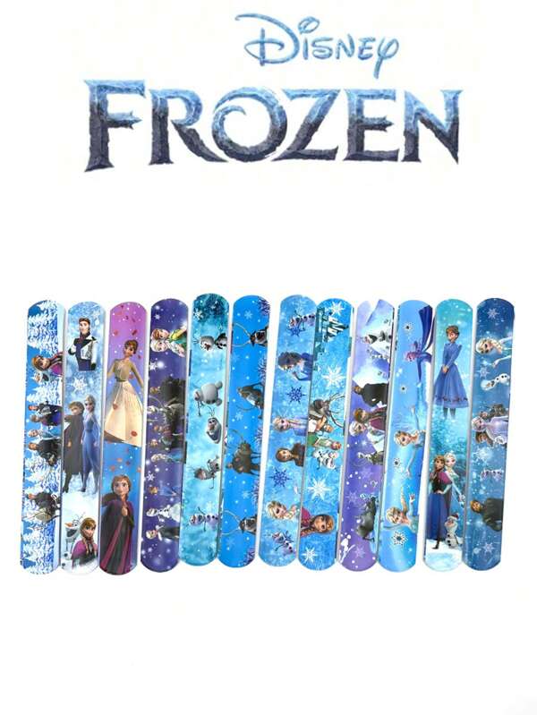 Disney Disney 12pcs/24PC/36PC Frozen Party Wristbands, Slap Bracelets, Snap Bracelets, Elsa & Anna Zipper Rings - Party Products & Toys. Perfect For Gifting And Party Wear. Themed Party Bracelets Suitable For Birthdays, Parties, Classroom Decorations, And Classroom Rewards. Party Decorations | Themed Party Decorations.