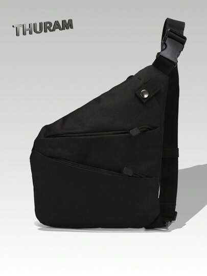 Fanny Pack Sling Chest Bag Waterproof Bag For Outdoor Hiking Camping Black Bag Travel Essentials Holiday Essentials Bag For Men Fanny Pack Bags Men Summer Back To School The Sporty Life Summer Bag Springbreak Vacation Bag Pack Belt Bag Waist Bag School Supplies