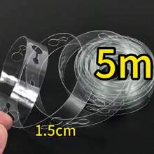 2pcs/Set 5m Double Hole Balloon Chains, Wedding/Birthday Backdrop Wall Decor Balloon & Firecracker Linking Strings