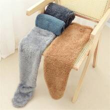 New Plush Knee High Socks, Warm Teddy Bear Pattern Floor Socks, Women Knee Socks For Autumn/Winter - Multicolor - View 8
