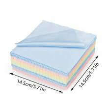 8/30/50/100pcs Glasses Cleaner,Glasses Cleaning Cloth,Eyeglass Cleaning Cloth,Microfiber Cleaning Cloth,Lens Eyeglass Cleaner Wipes,Reusable,Special Cleaning Cloth For Computer And Mobile Phone Screens, Glasses Accessories For Women - Multicolor - View 8
