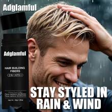 Polvo de fibra capilar Adglamful, 30g - Cobertura instantánea para el cabello ralo y la raya, ideal para hombres