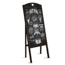 Chalkboard, A-Frame Sidewalk Chalkboard Sign,  Sandwich Chalkboards,Rustic Menu Display For Restaurant, Vintaged Style, Display Stand - màu nâu - Xem 1