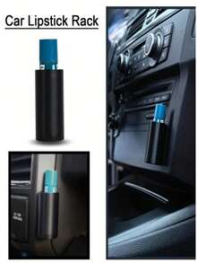 1 件通用硅胶车载唇膏架 - 女士便携式唇膏收纳盒，带安全抓握的汽车化妆品收纳盒，是送给她的完美礼物，适合女士收纳收纳旅行必备品，适合返校季