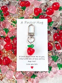 1/5/10 Peças Delicado e Fofo Chaveiro Pendente de Flor, Morango, Cereja, Maçã, Coração, Charme e Acessório da Moda para Bolsa, Presente Ideal para Festa, Natal, Aniversário, Ação de Graças para Mulheres, Decoração DIY de Carteira e Bolsa no Estilo Y2K, Ótimo para Família, Amigos, Professores, Colegas de Classe e Parceiros