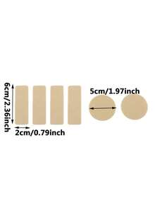 6pcs Replacement Self-Adhesive Shoe Repair Patch Microfiber Leather Durable Heel Hole Pads Universal Shoe Heel Repair