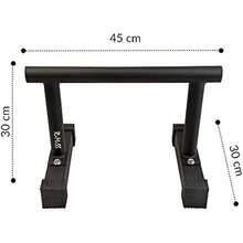 Fitn Parallettes For Gymnastics Calisthenics Bodyweight For Home Gym And Commercial Use - Black - View 5