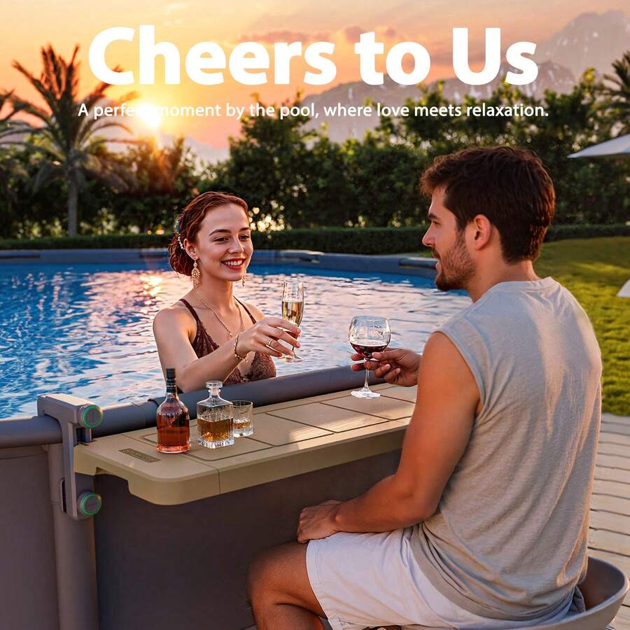 POOLHACKER Poolside Bar, Swim Up Bar Exclusively For Above-Ground Round ...