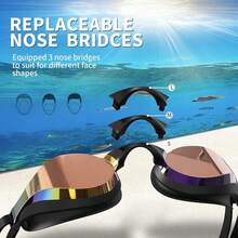 2025 Hottt New Arrivals:Whale Swimming Goggl Adult Swimming Goggl Swimming Training GogglProfsional Swimming Competition GogglAnti-Fog Polarized Lens GoldAnti-Fog Polarized Lens Gold - Bildfarbe - View 2