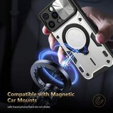 全新军用级手机壳，带 360° 旋转指环支架和支架，防震外壳，兼容 11/12/13/14/15/16 Pro Max、S25U/S22/23/24+、OPPO、Vivo、Realme、Pixel 6/7/8/9 Pro 等，防水防摔防刮