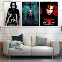 1 Pc Optional Frame Posters Wall Arts Pop Movie B-THE R-CROWS Poster Poster Club Bar Paper Vintage Poster Wall Art Painting Bedroom Study ,Wall Art With Frame - Multicolor - View 17