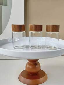 1/3个10ML/20ML/30ML迷你玻璃瓶咖啡豆香料调料坚果食品包装玻璃瓶便携瓶手工材料DIY包装瓶储物瓶迷你玻璃瓶密封罐储物罐包装小瓶 - 彩色 - 查看 7