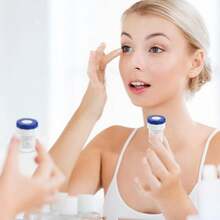 1个手动旋转式隐形眼镜清洁器，彩色隐形眼镜清洁容器，大容量便携透明隐形眼镜收纳盒，隐形眼镜浸泡及收纳盒，适合旅行和日常使用 - 彩色 - 查看 8