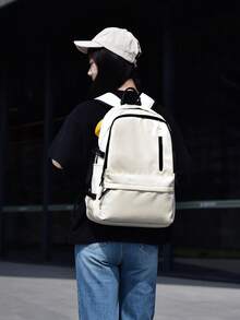 Large Capacity Backpack, Business Travel Bag, 15.6 Inch Laptop Bag, New Unisex Daypack, Commuting & Hiking Rucksack - Multicolor - View 4