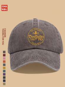 1pc Don Julio 1942 Tequila Baseball Cap - Black Western Style Sun Hat With Orange & Design, Comfortable Breathable, Unisex, Black Trucker Hat, Adjustable Size, Solid Color Simple, Vintage Solid Color Dad Hat, Suitable For Outdoor Cycling, Sports, Fishing, Hiking, Father's Day Dad Gift - A - View 20