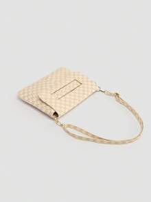 Women's Stylish Letter Print Crossbody Bag With Detachable Shoulder Strap - Clutch, Shoulder Bag And Crossbody Bag - Beige - View 5