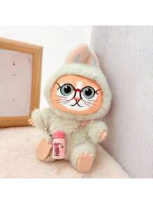 17cm Clothing Hanger Hooded Sweatshirt & Pants Set, Blind Box Plushie Doll Clothes, Detachable Outfit Suitable For 1st And 2nd Generation (Only Clothes, No Shoes), Fits 15cm-17cm (5.9 Inch-6.69 Inch) Dolls, Doll Clothes/Shoes Replacement, Suitable As Birthday, Holiday, Valentine's Day Gifts For All (Only Selling Clothes, Not Dolls), Teenage Gifts