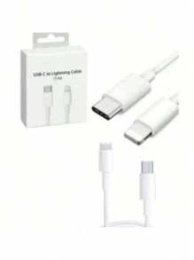 Kit Carregador Turbo 20W USB-C e cabo mais fone de ouvido lightning compatível 6 7 8 11 12 13 Max X XR XS