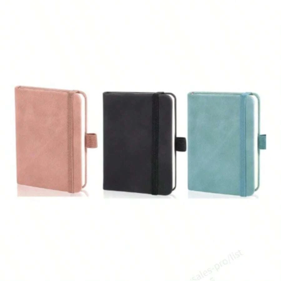 1/3 Packs Mini Notebooks, Small Leather Pocket Journal, A7 Business Notebook For Students School Office Diary Subject Writing Supplies