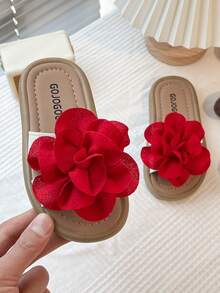 Dép hở ngón thoải mái, dép xăng đan nhẹ thoáng khí dành cho bé gái, thích hợp cho các hoạt động ngoài trời. - Màu Đỏ Sâu - Xem 6