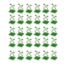 30pcs, Plant Wall Fixture Clips For Climbing Plants Invisible Vine Traction Support Holder With 36Pieces Adhesive Stickers Fixing For Indoor Outdoor Garden Decorations (Green Leaf) - Dark Green - View 12