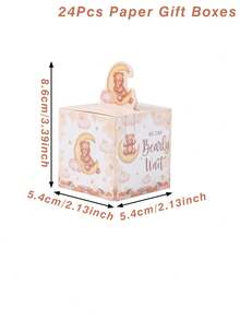 24 piezas Cajas de regalo mini de oso de peluche marrón, Cajas de dulces 3D de oso de peluche marrón lindas, Decoración de fiesta de cumpleaños, Decoración de mesa de fiesta temática de revelación de género, Decoración de fiesta de baby shower y cumpleaños, Embalaje de regalos para fiestas en el hogar y vacaciones, Cajas de embalaje de regalos para decoración de mesa de fiesta, Regalos de fiesta de cumpleaños - Oso de peluche marrón - Ver 3