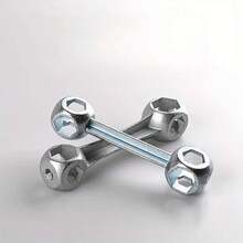 1pc Multifunctional Portable Hex Wrench, Suitable For Motorcycles And Bicycles - Compact Aluminum Alloy Dog Bone Design - Multicolor - View 2