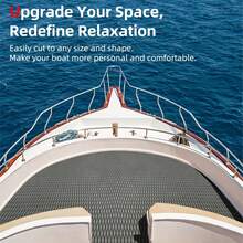 Alfombra de espuma EVA Abahub de 96"x 23.5"/ 38"/ 47" para embarcaciones, almohadilla de tracción antideslizante autoadhesiva y recortable para tablas de surf, kayaks y tablas de pie - Gris Oscuro - Ver 6