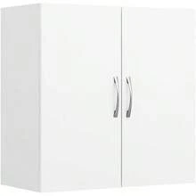 ¡RecomendadoSoBuy Armario de Pared para Baño Flotante Gabinete Alacena de Almacenamiento Muebles para Baño y Lavandería Organizador Gabinete de Despensa para Cocina(Blanco Sin línea de Cuchillo BZR200-W)¡Top de Temporada - Blanco - Ver 4