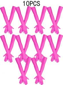 D EXCEED 1/3/4/10 双女士 1920 年代单人派对复古晚礼服长手套、万圣节派对、婚礼、服装配饰手套、母女教师礼物 - 白色 - 查看 22