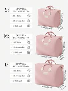 1 Piece, Clothing And Quilt Storage Bag, Extra Large Capacity Storage Bag, Multi-Functional Storage Bag, Suitable For Home Use, Travel, And Moving, Reusable, Durable, Foldable, Sturdy, Made With Exquisite Craftsmanship And High-Quality Materials, Perfect For Storing Idle Items, Daily Necessities, And Bedding, Ideal For Family Use And Traveling, Moving. - Multicolor - View 8