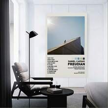 Framed   Room Decor - Daniel Caesar Freudian Album  Canvas Poster - Modern Wall Art Decor - Es Music Album Cover Print - For Music Lovers & Art Enthusiasts - Perfect Gift For Music Fans & Home Decor - Framed - View 5
