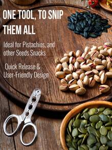 Stainless Steel Heavy Duty Nut Cracker - For Macadamia Nuts, Walnuts, Non-Slip Kitchen Tools