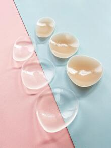 2pcs/Set Lightweight Teardrop & Semicircle Shape Invisible Silicone Thigh Chafing Anti-Slip Band, Intimate Area Coverage For Summer - Multicolor - View 8