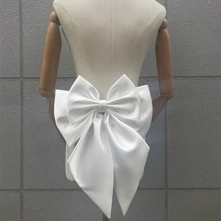 Phụ kiện nơ cài tóc mới, thanh lịch, phù hợp cho cô dâu trong đám cưới, mặc hàng ngày và trang phục trang trọng, có thể tháo rời, thích hợp cho chụp ảnh, tiệc tùng và váy cưới, phụ kiện ngày Valentine. - Nhiều màu - Xem 1