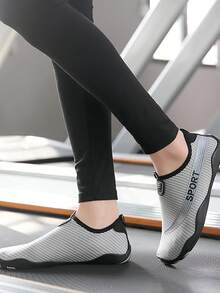 Versatile Indoor Fitness Shoes For Men & Women, Non-Slip & Quiet For Home Workout, Jumping Rope, Treadmill, Squats, Yoga, Climbing, Hiking, Beach, Water Sports All-Season - Grey - View 3