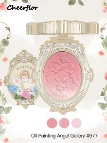 CHEERFLOR 6.5g 浮雕腮红粉，紫色腮红，轻盈，顺滑，可晕染，带镜子，腮红盘眼影盘，面部美容化妆品 - CFR977 - 查看 2