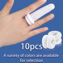 10 piezas/20 piezas Vendas para dedos, Protectores tubulares para dedos, Vendas elásticas suaves y transpirables antideslizantes para dedos, disponibles en una variedad de colores, adecuadas para uso diario, entrenamiento físico, baloncesto y otros deportes al aire libre
