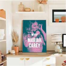 1 件可选框架海报墙艺术流行美国女歌手玛丽亚·凯莉海报卡通流行海报纸防水高清卧室入口家居生活，墙壁艺术带框架 - 彩色 - 查看 41