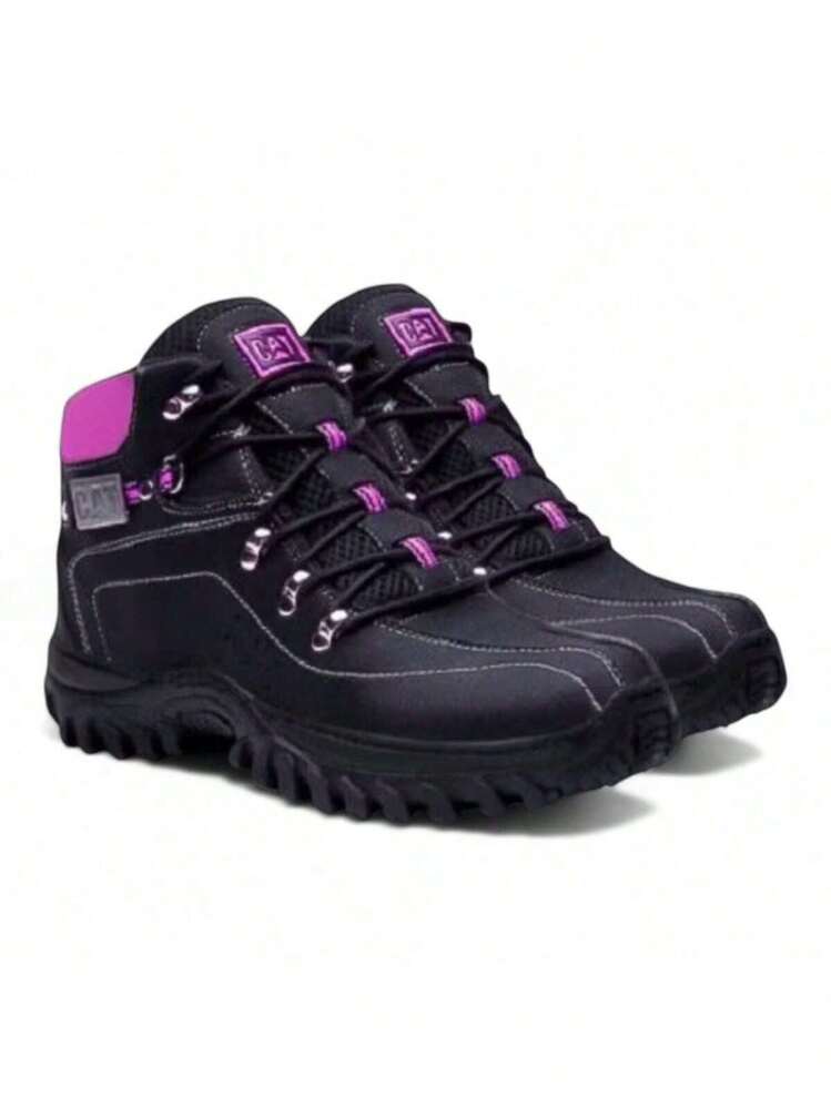 Bota Feminina Caterpillar Trilha promoção, Coturno Tratorado - Preto - Visão 1