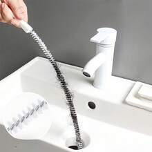 1/5/10 piezas Cepillo de limpieza de tuberías, cepillo limpiador de desagües de pelo de baño, herramienta flexible para eliminar obstrucciones de desagües: cepillo de limpieza para uso en baño, cocina y sanitario Volver al colegio