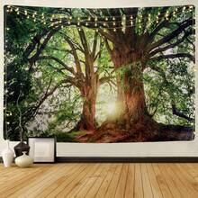 Forest Tapestry Nature Tree Tapestries, Extra Large Oversized Tapestry Wall Hanging, Tapestry For Bedroom Living Room Backdrop, Indoor Outdoor Decoration Home Decor Home Decoration For Bedroom,Living Room,Dorm - Big Tree Forest 2 - View 1
