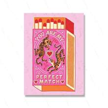 1pc /3PCSWall Arts Posters Frameless /Framed Modern Tiger Matchbox Quotes Canvas Paintings Poster And Print Wall Art Pictures For Living Room Decoration Wall Decor Cuadro ,Wall Art With Frame