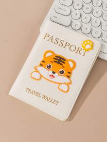 1pc Matte Finish Pu Material Travel Passport Cover With World Map & Letter Print And Fixed Design Passport Holder Passport Case Passport Wallet Passport Bag For Holiday For Vacation Passport Pouch For Flight For Back To School For Men And Women Travel Essentials Travel Accessories Valentine's Day SummerFor Travel Lightweight