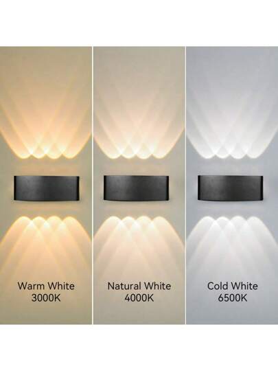 Multi Verlichting Source LED Wand Lamp, Up Down Lighting, Home Room Light, ation Wash AC85 265V, Balcony/Yard/Street/Garden/Porch/Room/Living Room/Kitchen/Bedroom/Hallway/Staircase/Attic/Shop/Exterior view 4