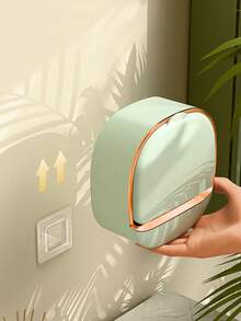 1个带沥水盘的豪华皂碟，防水皂盒，适用于淋浴间，壁挂式设计，带翻盖，是浴室的理想之选，也是开学必备品。