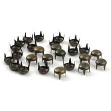 50/100pcs/Pack Metal Studs Round Four Claw Rivets For Leather Sliver Studs Rivets For Clothes Accessories For Bags DIY