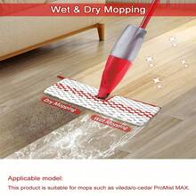 1pc/2pcs/4pcs/8pcs Compatible /O-Cedar ProMist MAX Steam Mop Pads, Fit For ProMist MAX Mop Heads, Replaceable  Ultra Microfiber Mop Pads - Red - View 3