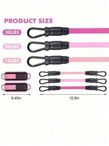 1pc Ankle Resistance Band, Leg/Ankle Resistance Training Band Fitness Equipment For Hip Workout, Glute Exercise Strap (With Kickback) For Men And Women (Metal Ring And Resistance Band Color Is Random) - Black - View 12