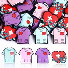 12/45/60/76/85pcs Silicone Bead Sets, Nurse Theme, Polka Dot Print, DIY Jewelry Making, Handmade, Handcraft Gift, Pen Bead, Key Chain, Craft Sets - Beading Kits - Nurse Theme Silicone Beads - View 18